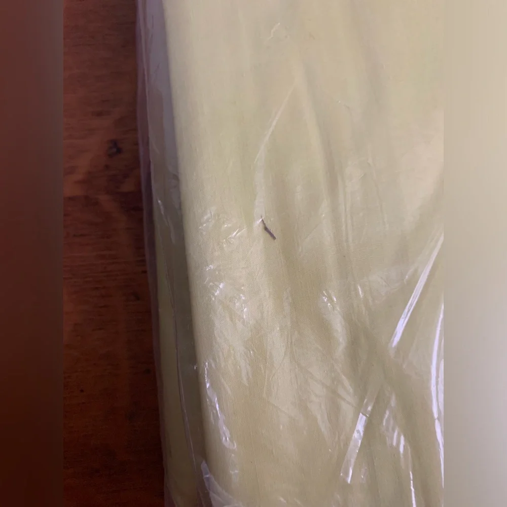 Vtg Sears Slumber Shop Country Fair Solids Full Size Sheets Flat&Fitted Yellow